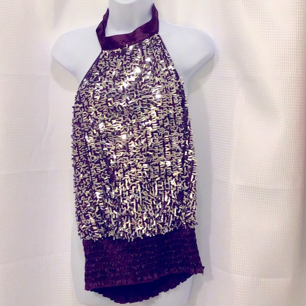 dressy halter eggplant/ Silver